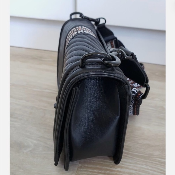 🖤 REBECCA MINKOFF JACQUARD LOVE LEATHER BAG! - Picture 11 of 16
